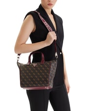 GUESS FOLLIE Bolso de mano con bandolera marr&oacute;n - Bolsos Mujer - 5