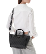 GUESS FOLLIE Bolso de mano, con bandolera bolsa de asas Vikky Large Roo Coalog - Bolsos Mujer - 6