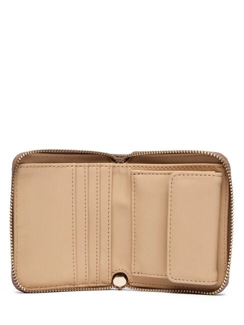 CRESIDIA 2 Cartera peque&ntilde;a logotipo de color topo oscuro - Carteras Mujer