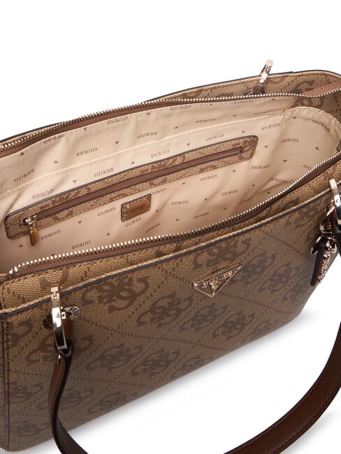 NOELLE 2 Bolso de hombro con estampado del logotipo 4G logotipo de caf&eacute; con leche / marr&oacute;n - Bolsos Mujer