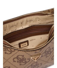 GUESS NOELLE 2 Bolso de hombro con estampado del logotipo 4G logotipo de caf&eacute; con leche / marr&oacute;n - Bolsos Mujer - 4