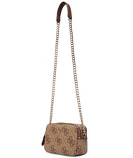GUESS NOELLE 2 Mini bolso de hombro para c&aacute;mara logotipo de caf&eacute; con leche / marr&oacute;n - Bolsos Mujer - 3