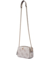 GUESS NOELLE 2 Mini bolso de hombro para c&aacute;mara logotipo de color topo oscuro - Bolsos Mujer - 3
