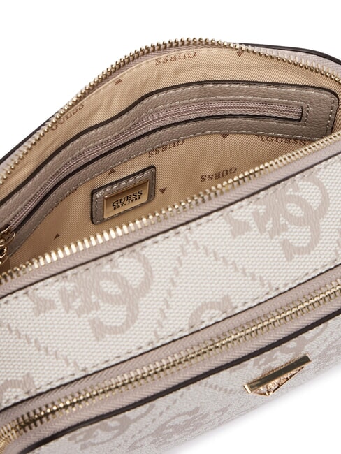 NOELLE 2 Mini bolso de hombro para c&aacute;mara logotipo de color topo oscuro - Bolsos Mujer