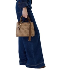 GUESS NOELLE 2 Bolso de mano, con bandolera logotipo de caf&eacute; con leche / marr&oacute;n - Bolsos Mujer - 5