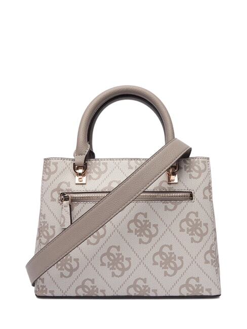 NOELLE 2 Bolso de mano, con bandolera logotipo de color topo oscuro - Bolsos Mujer