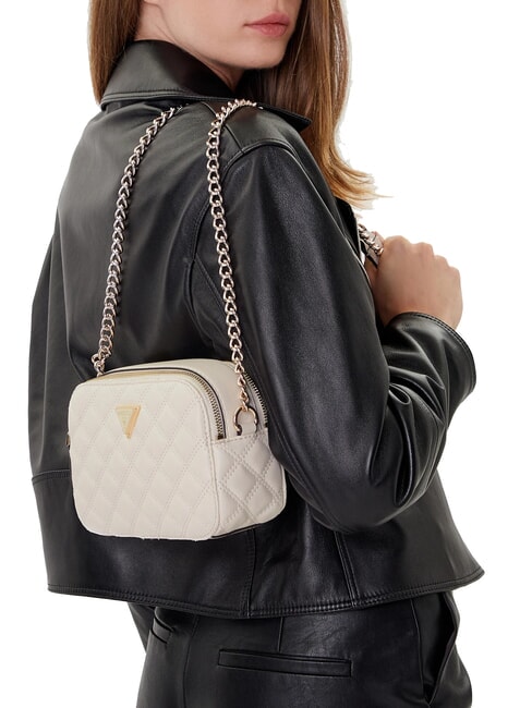 GIULLY 2 Bolso bandolera acolchado para c&aacute;mara OFFWHITE - Bolsos Mujer