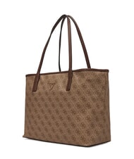 GUESS VICTTORIA 2 Bolso de hombro tipo shopper, con clutch logotipo de caf&eacute; con leche / marr&oacute;n - Bolsos Mujer - 3