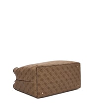 GUESS VICTTORIA 2 Bolso de hombro tipo shopper, con clutch logotipo de caf&eacute; con leche / marr&oacute;n - Bolsos Mujer - 4