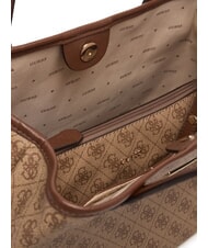 GUESS VICTTORIA 2 Bolso de hombro tipo shopper, con clutch logotipo de caf&eacute; con leche / marr&oacute;n - Bolsos Mujer - 5