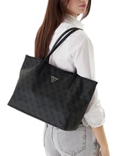 GUESS VICTTORIA 2 Bolso de hombro tipo shopper, con clutch bolsa de asas Vikky Large Roo Coalog - Bolsos Mujer - 7