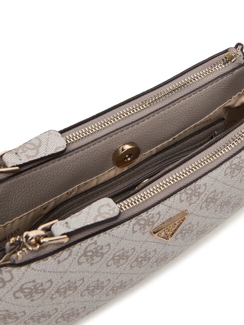 NOELLE 2 Bolso de hombro, bolso bandolera logotipo de color topo oscuro - Bolsos Mujer