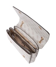 GUESS NOELLE 2 Bolso convertible con solapa logotipo de color topo oscuro - Bolsos Mujer - 3