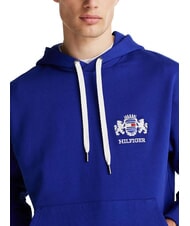 TOMMY HILFIGER TH Sudadera con capucha y escudo cu&ntilde;a azul - Sudaderas - 3