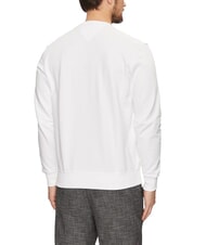 TOMMY HILFIGER TH Sudadera de algod&oacute;n con cuello redondo blanco - Sudaderas - 2