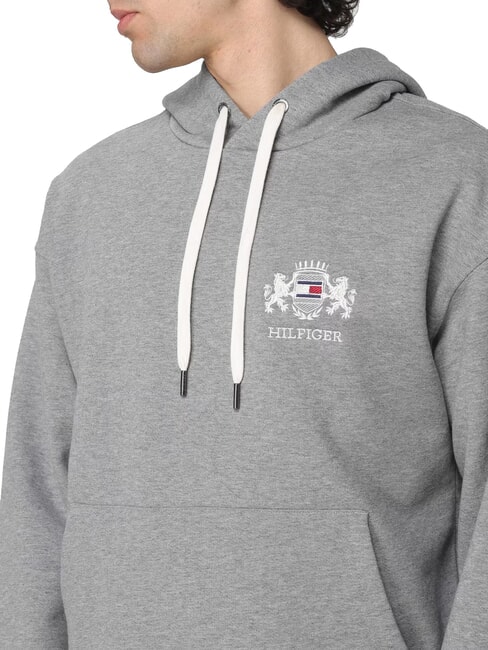 TH Sudadera con capucha y escudo brezo gris medio - Sudaderas