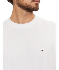 TOMMY HILFIGER TH Sudadera de algod&oacute;n con cuello redondo blanco - Sudaderas - 3
