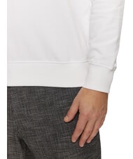 TOMMY HILFIGER TH Sudadera de algod&oacute;n con cuello redondo blanco - Sudaderas - 4