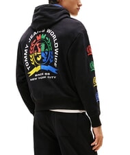 TOMMY HILFIGER TH JEANS Sudadera de algod&oacute;n con estampados negro - Sudaderas - 2
