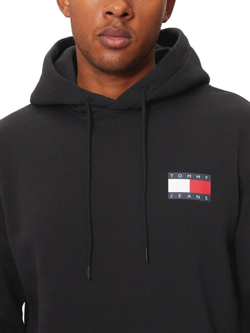 TH JEANS Sudadera con bolsillo y capucha negro - Sudaderas