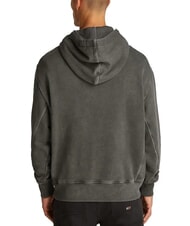 TOMMY HILFIGER TH JEANS Sudadera con capucha y logotipo bordado negro - Sudaderas - 2