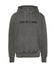 TOMMY HILFIGER TH JEANS Sudadera con capucha y logotipo bordado negro - Sudaderas - 4