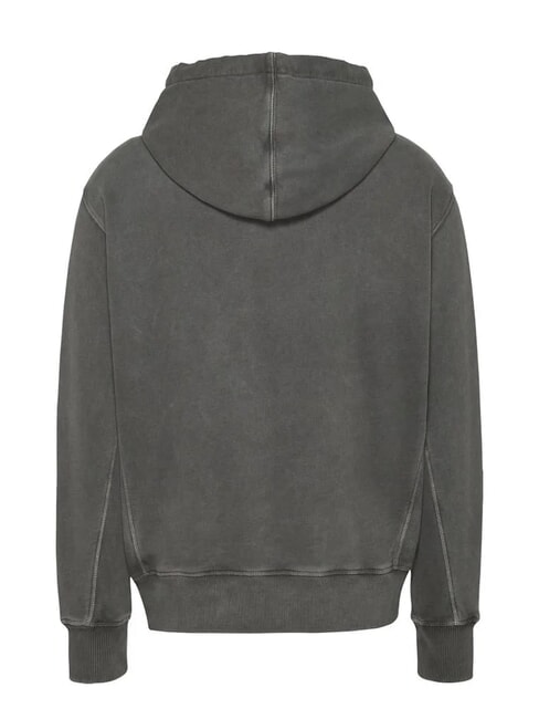 TH JEANS Sudadera con capucha y logotipo bordado negro - Sudaderas