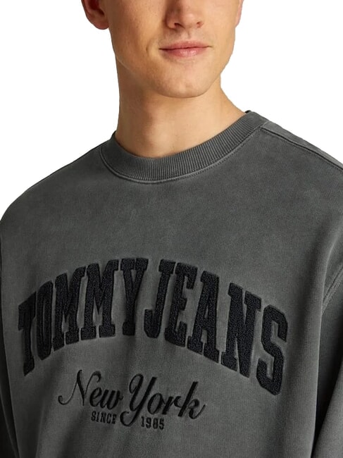 TH JEANS Sudadera con logo de osito de peluche negro - Sudaderas
