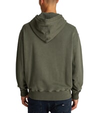 TOMMY HILFIGER TH JEANS Sudadera con capucha y logotipo bordado verde fatiga - Sudaderas - 2