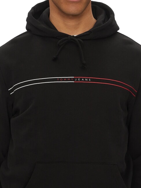 TH JEANS Sudadera con bolsillo y capucha negro - Sudaderas