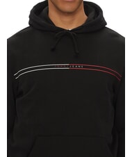 TOMMY HILFIGER TH JEANS Sudadera con bolsillo y capucha negro - Sudaderas - 3