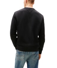 TOMMY HILFIGER TH JEANS Sudadera de algod&oacute;n con cuello redondo negro - Sudaderas - 2
