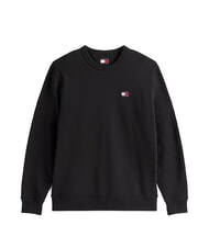 TOMMY HILFIGER TH JEANS Sudadera de algod&oacute;n con cuello redondo negro - Sudaderas - 4