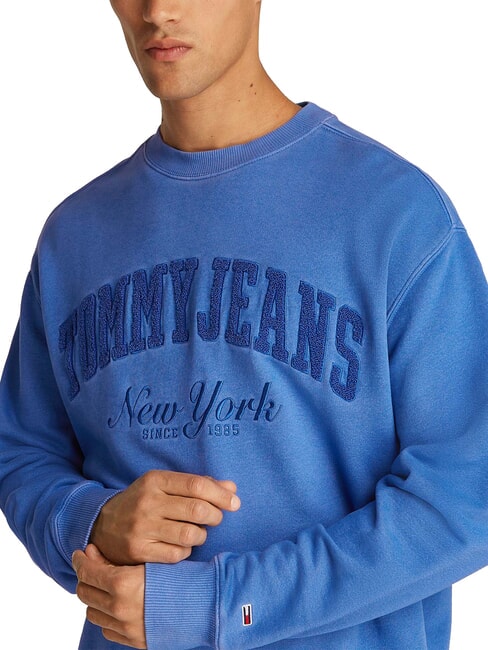 TH JEANS Sudadera con logo de osito de peluche clima azul - Sudaderas