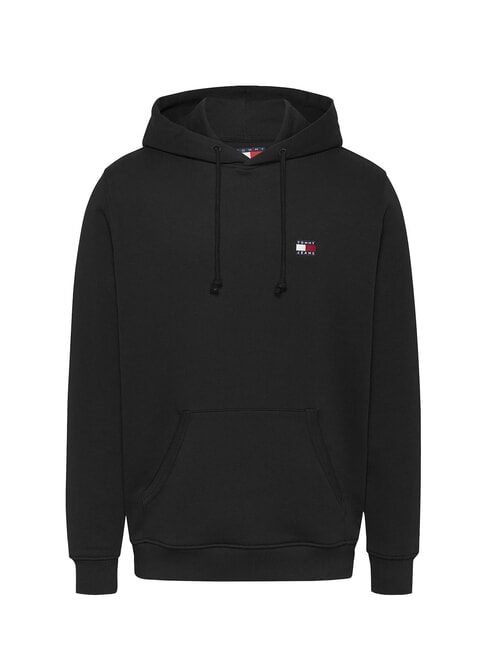 TH JEANS Sudadera con capucha y parche de bandera negro - Sudaderas