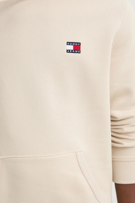 TH JEANS Sudadera con capucha y parche de bandera papel prensa - Sudaderas