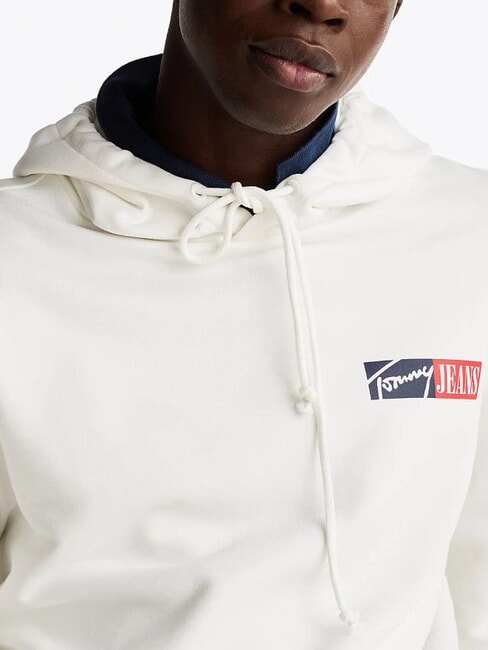 TH JEANS Sudadera con capucha de algod&oacute;n crudo - Sudaderas