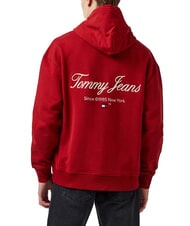TOMMY HILFIGER TH JEANS Sudadera con capucha y cremallera completa magma rojo - Sudaderas - 2