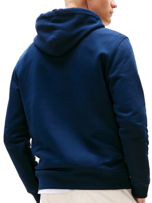 TH JEANS Sudadera con capucha y parche de bandera Marina de noche oscura - Sudaderas