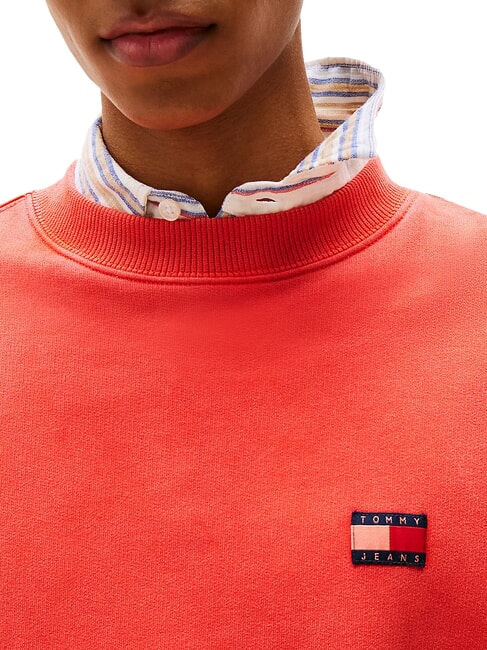 TH JEANS Sudadera de cuello redondo bermell&oacute;n brillante - Sudaderas