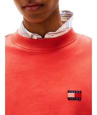 TOMMY HILFIGER TH JEANS Sudadera de cuello redondo bermell&oacute;n brillante - Sudaderas - 3