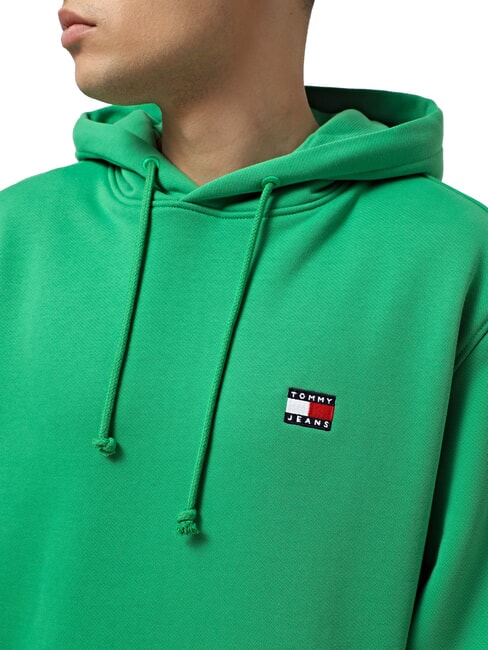 TH JEANS Sudadera con capucha y parche de bandera verde costero - Sudaderas