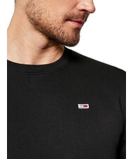 TOMMY HILFIGER TH JEANS Sudadera de cuello redondo y corte regular negro - Sudaderas - 3