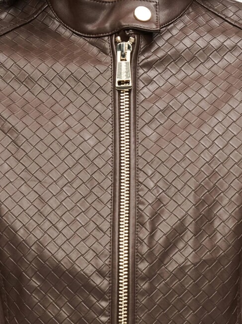 CLAUDINE Chaqueta de motociclista caf&eacute; oscuro - Chaquetas de mujer