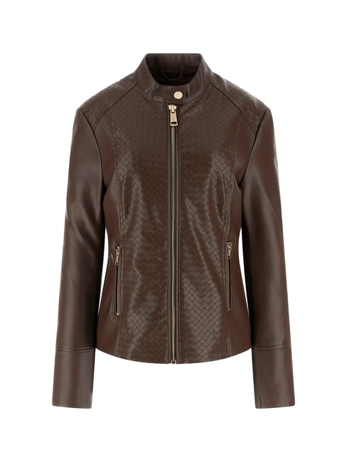 CLAUDINE Chaqueta de motociclista caf&eacute; oscuro - Chaquetas de mujer