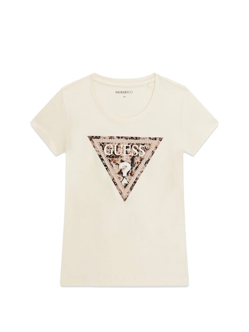 LEO TRIANGLE Camiseta de manga corta blanco perla - camiseta