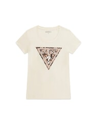 GUESS LEO TRIANGLE Camiseta de manga corta blanco perla - camiseta - 4