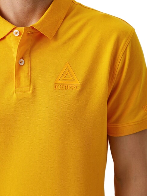 TRIANGLE Polo de manga corta amarillo - camisa polo