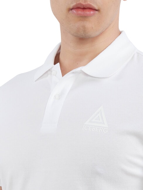 TRIANGLE Polo de manga corta blanco - camisa polo