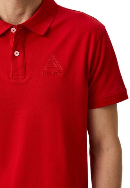 TRIANGLE Polo de manga corta rojo - camisa polo